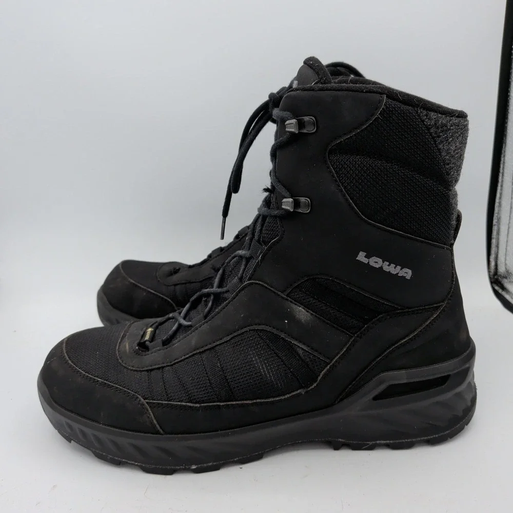 LOWA Trident III GTX Mens Black Winter Hiking Snow Boots Gore-Tex Size 13 US M